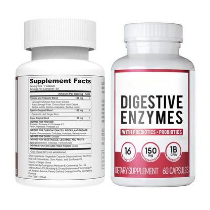 NUVEXA™️- DIGESTIVE ENZYMES 60CT + 60B PROBIOTIC 30CT