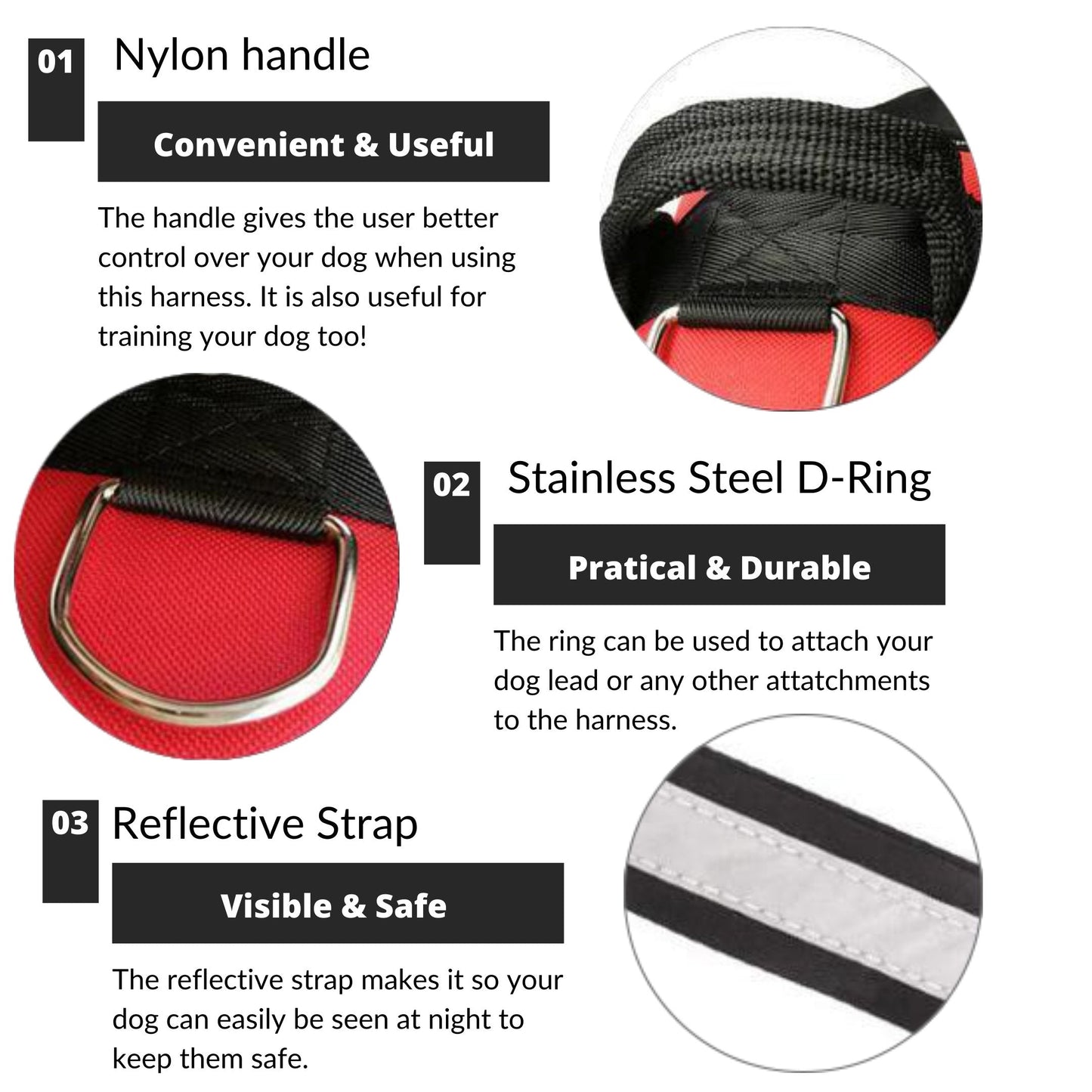 NUVEXA™️- CUSTOM FIT NO-PULL DOG HARNESS